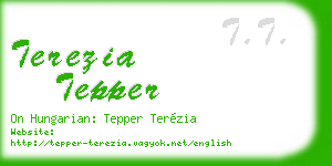 terezia tepper business card
